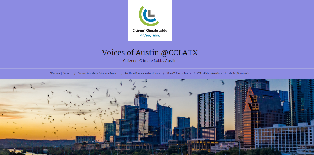 Voices of Austin website created by Carolyn